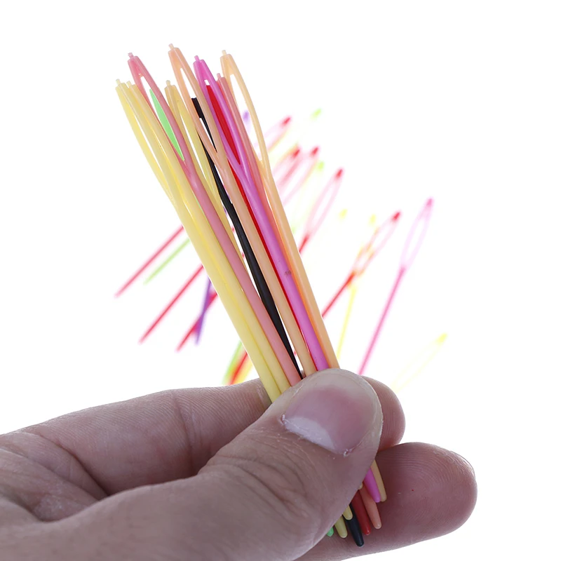 Большие Швейные иглы для глаз пластиковые шерстяные гобеленов крестообразные