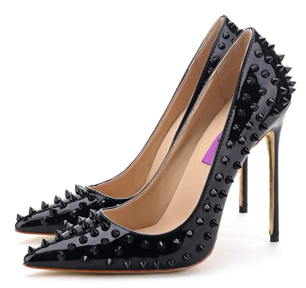 

Женские туфли-лодочки на шпильке 10 см, с заостренным носком