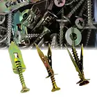 10 шт. саморезы Расширительная конструкция прочные металлические простые в эксплуатации многоразовые саморезные анкеры набор для дома