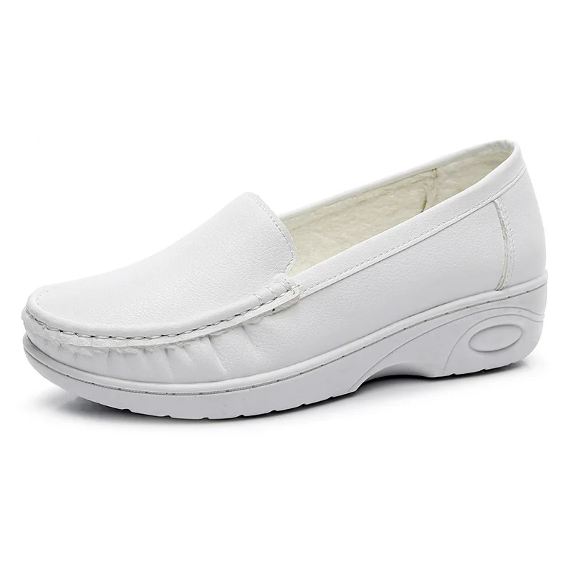 

Women Platform Shoes Round Toe Slip-on Loafers Casual Flats Woman Shallow Single Wedge Shoes Spring Autumn Flat Zapatos Mujer