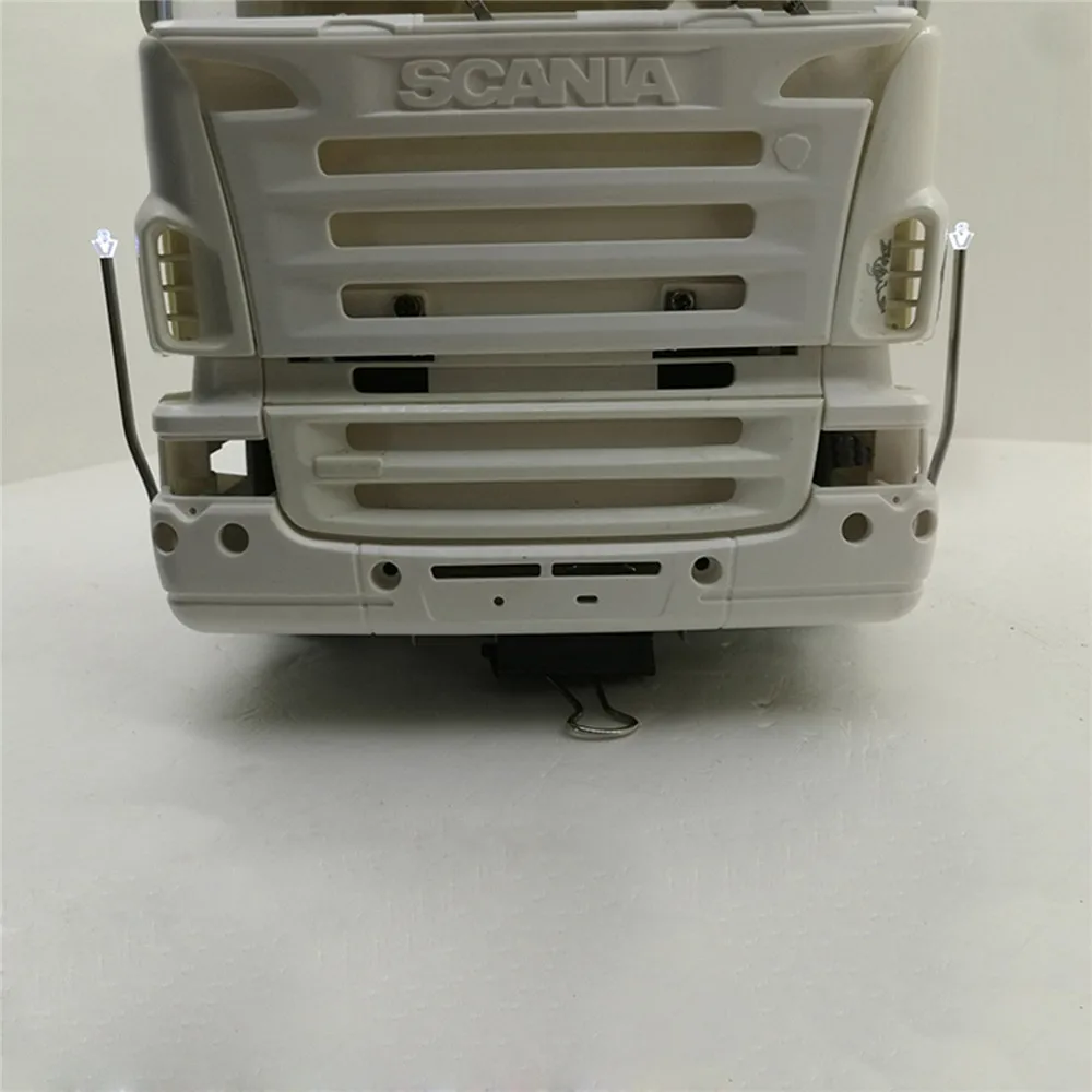 1 пара V8 логотип светодиодный светильник боковая установка лампы для 1/14 TAMIYA по