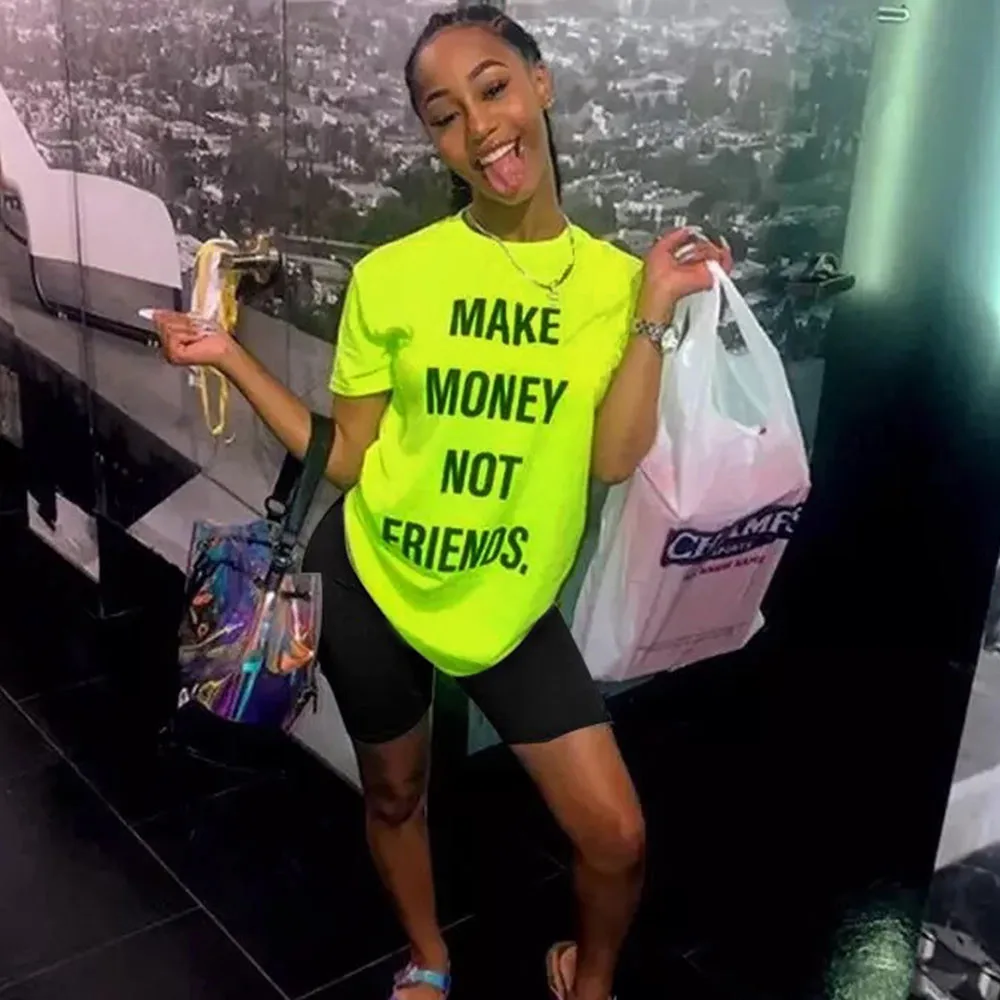 

Letter Print Tracksuit Women T-shirt Top Biker Shorts Set Casual 2 Piece Sets Womens Outfits Summer Matching Sets Lounge Wear