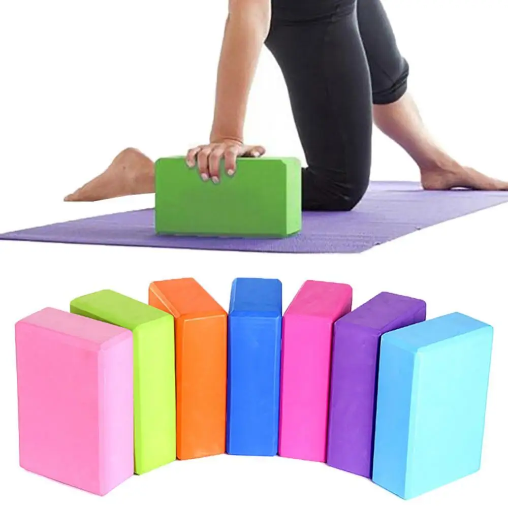 

Non-Slip Yoga Pilate Block Lightweight Durable Fitness Brick Bolster EVA Foam Brick Body Stretching Fitness Exercise Tool