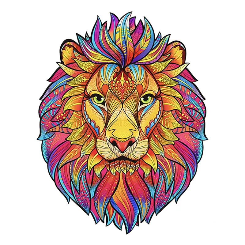 

Owl Cheetah Wooden Puzzle Jigsaw Gift Cartoon Toy For Adults and Kids Educational Animals of Jungle DIY