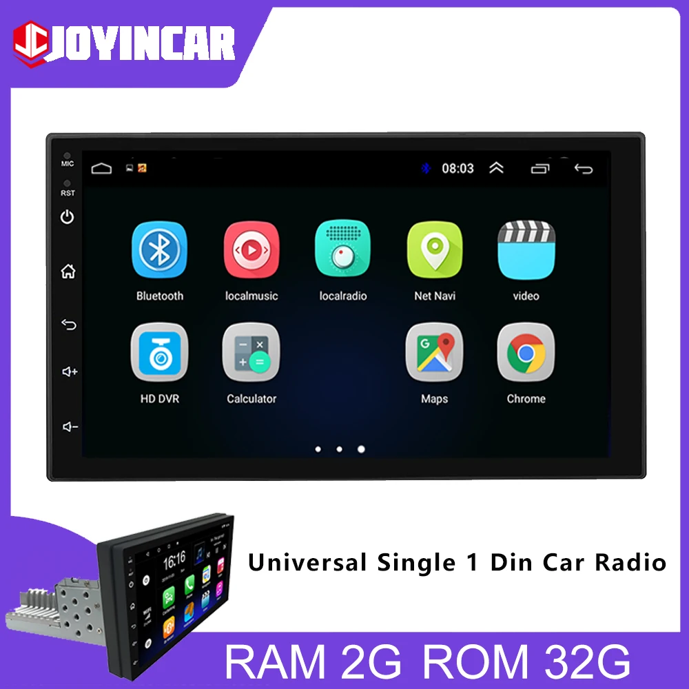 

Автомагнитола JOYINCAR, 1DIN, 7 дюймов, Android 10, 1080P, 4 ядра, GPS-навигация