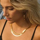 Изящные Ожерелья-цепочки Vnox для женщин, минималистичные модные уличные украшения для шеи для девушек, элегантный крутой винтажный комплект многослойного воротника в стиле панк