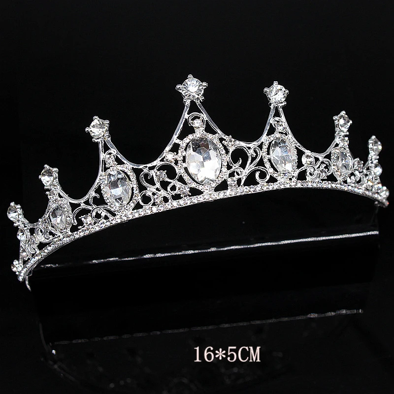 Роскошные аксессуары для волос Стразы Корона тиары головной убор невесты