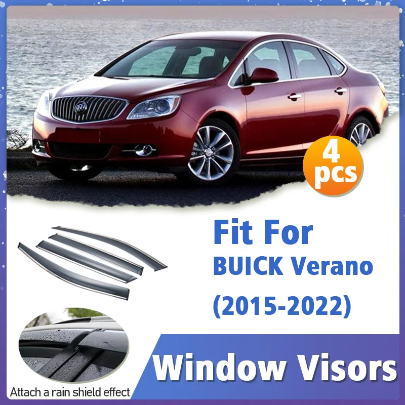 Оконный козырек для BUICK Verano 2015-2022, вентиляционная крышка, отделка, навесы, защита от солнца, дождя, дефлектор, автоаксессуары