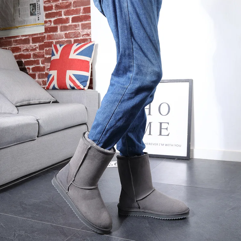 Мужские зимние ботинки Классические австралийские мужские с 100% натуральным