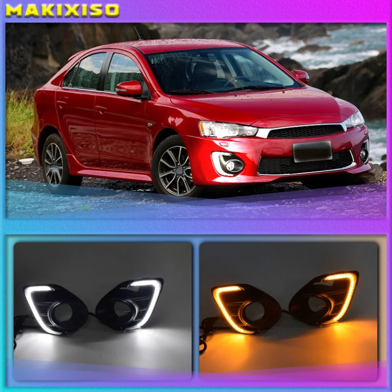 1 пара противотуманных фар для Mitsubishi Lancer 2016 2017 2018 2019 12 В светодиодные дневные
