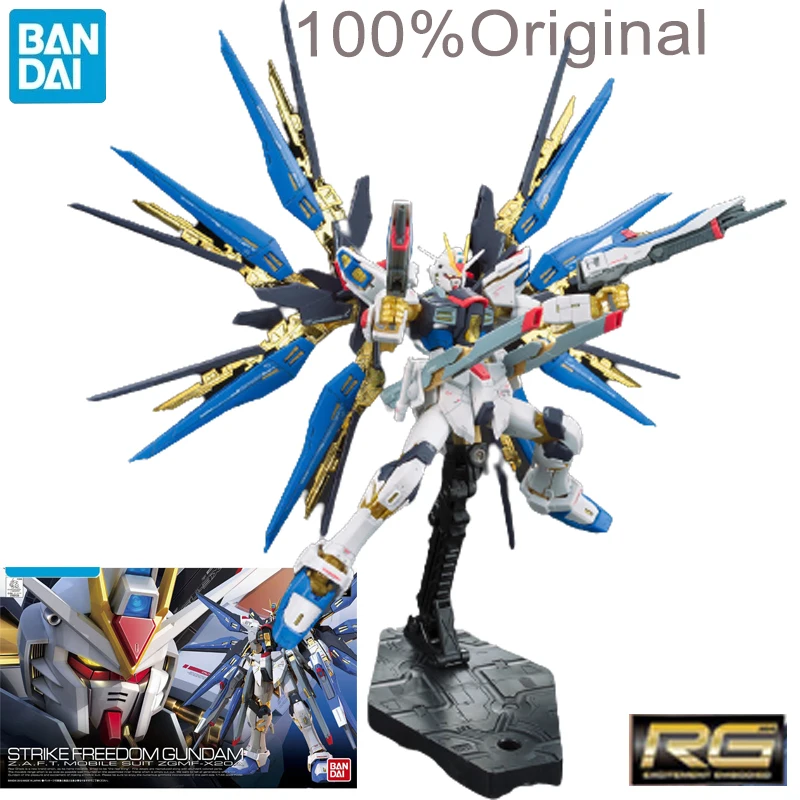Bandai оригинальный набор моделей Gundam аниме фигурки Rg 1/144 Zgmf-x20a собранные Страйк