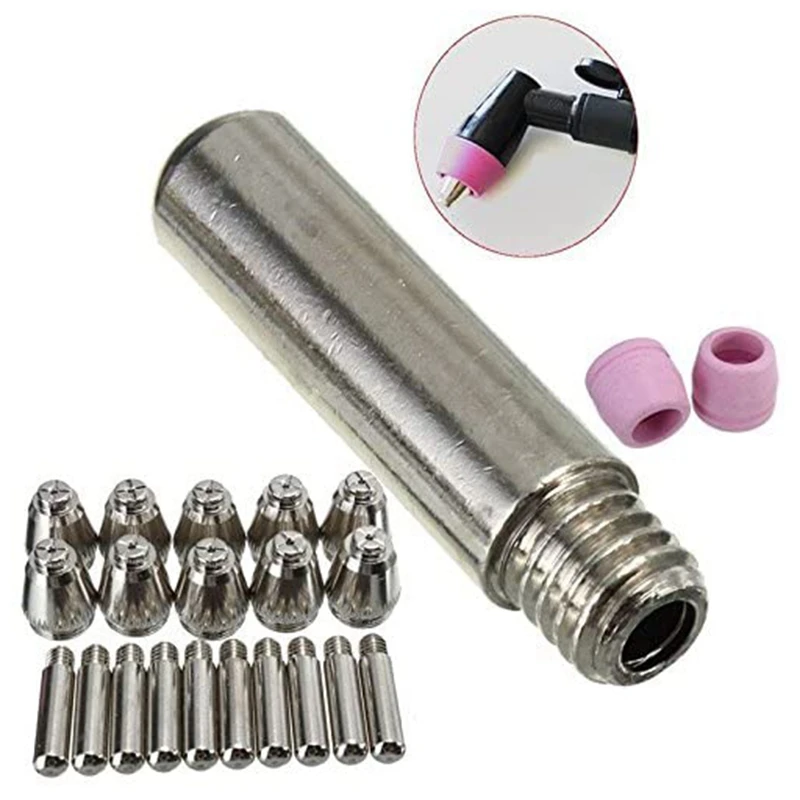 

Promotion! 60Pcs Plasma Cutter Consumables Torch Electrode Tip Nozzle Kit WSD60 WSD60P AG60