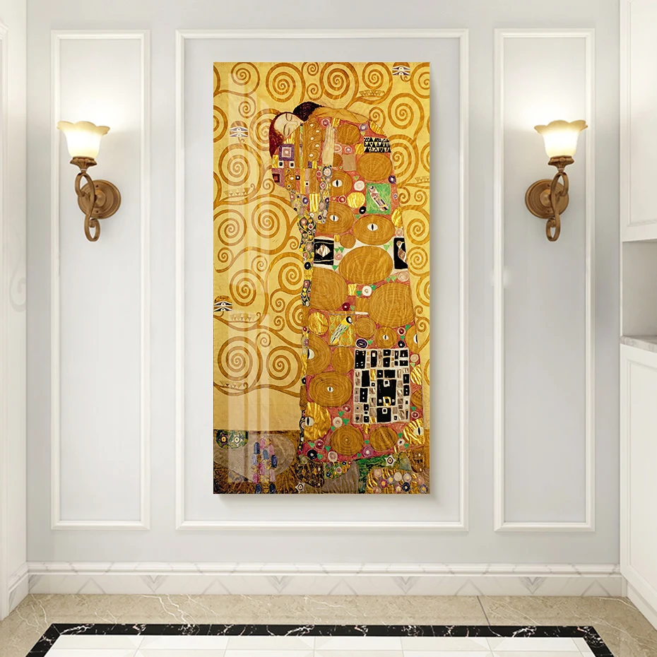 Художественный постер Kiss By Gustav Klimt Hope II