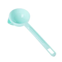 plastic long handle soup oil separator home kitchen colander filtering spoon