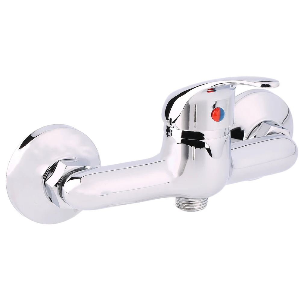 

Single Handle Bath Mixer Tap Practical Wall Mounted Shower Faucet Durable Sink Mixer Tap Household Tub Shower Faucet