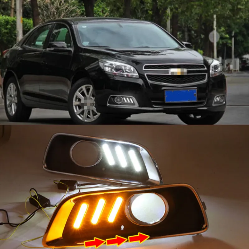2 шт. для Chevrolet Chevy Malibu 2011-2015 DRL вождения с поворотным сигналом дневной ходовой