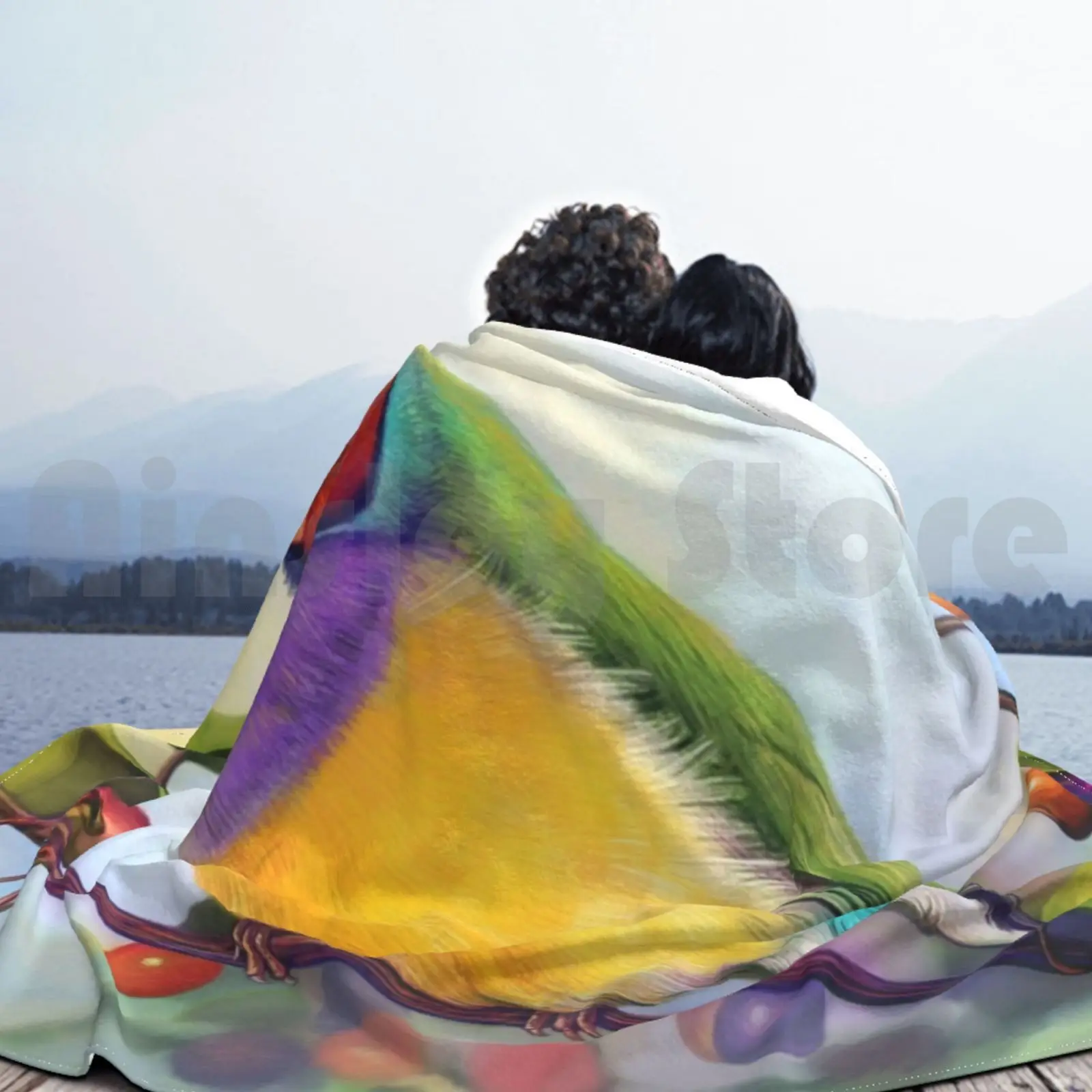 Реалистичное одеяло с рисунком Gouldian Finch супермягкое теплое тонкое дамское