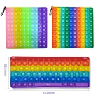 Детские игрушки Монтессори, детская математическая арифметика 0-100, таблица умножения, клавиатура, буквы, пуш-пузырьки, обучающие игрушки для детей