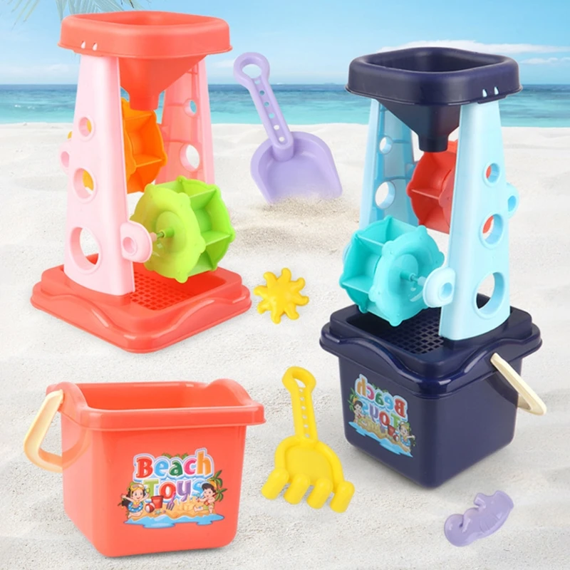 

Детские песочные игрушки, игры на пляже, море/бассейне, время копания для детей, разноцветные песочные ведра для младенцев 6-12 месяцев