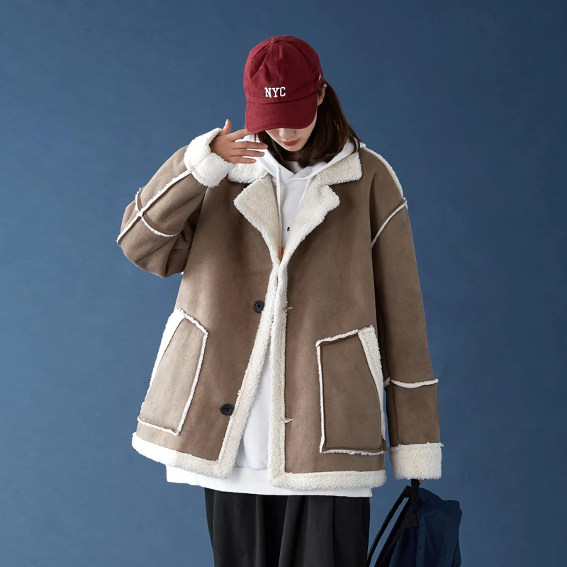 Легкая зимняя куртка женские теплые флисовые куртки женское повседневное пальто