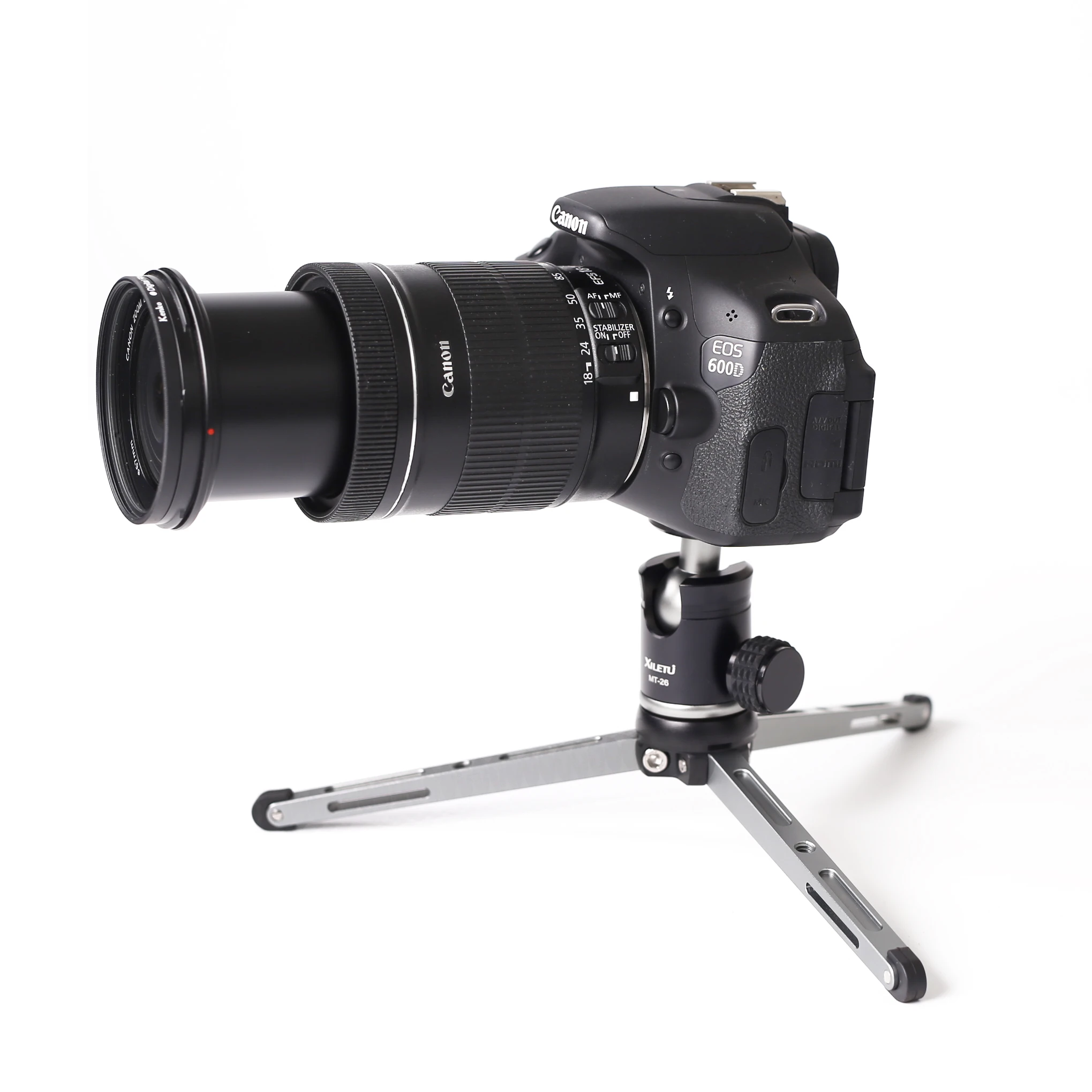 Настольный мини штатив XILETU легкий металлический с шаровой головкой на 360