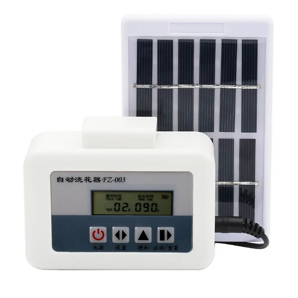 Automatic Watering Device Solar Energy Charging Intelligent Garden Water Pump Timer System Potted Plant Drip Spikes Irrigation | Дом и сад