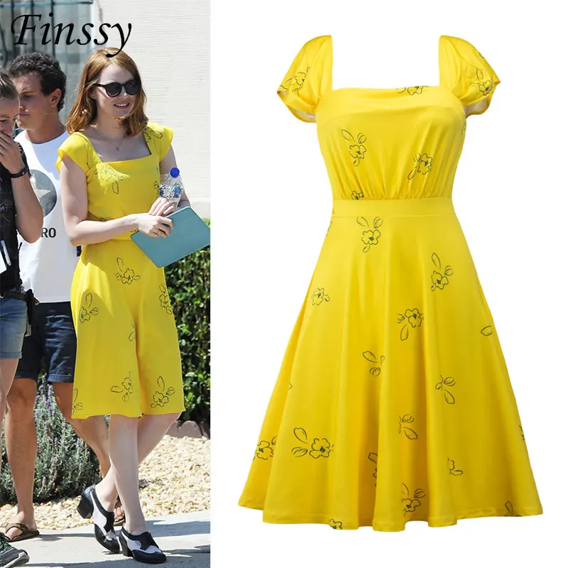 Женский костюм для косплея La Land Hi Res желтое летнее платье|summer dress|yellow summer dressdress |