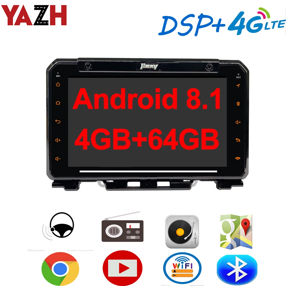 Автомагнитола YAZH для Suzuki Jimny UTE головное устройство с 9 0 &quotIPS HD дисплеем GPS