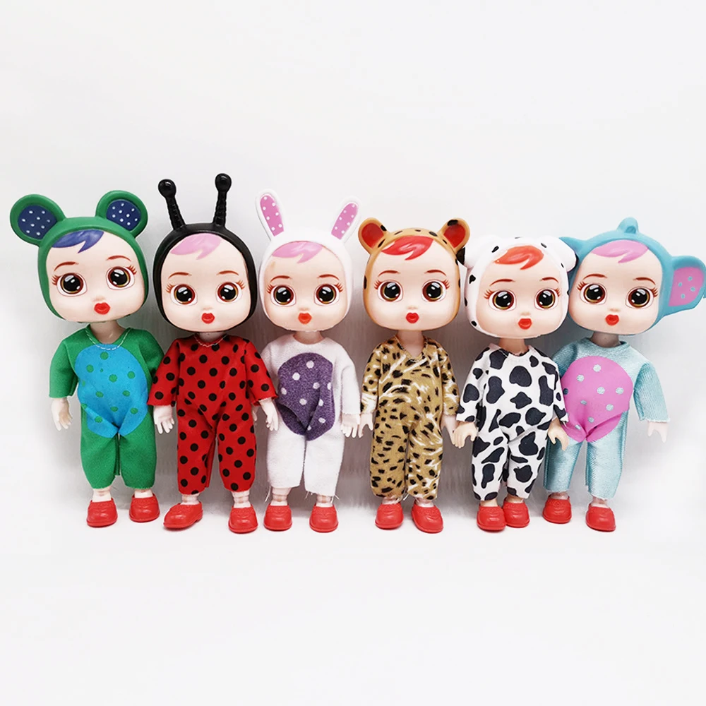 Мини Детские куклы 13 шарнирная подвижная BJD кукла милая голова животного с одеждой обнаженное тело 16 см модные куклы игрушки