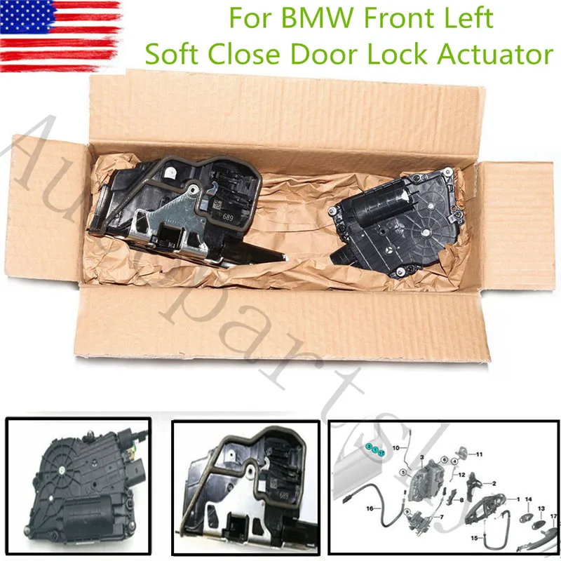 Новый для BMW F10 F01 528i 530i передний левый мягкий ЗАМОК ПРИВОД 51217185689 51 21 7 185 689