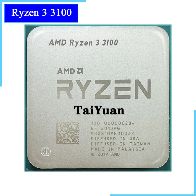 AMD Ryzen 3 3100 R3 6 ГГц четырехъядерный восьмипоточный процессор 65 Вт L3 = 16M 100-000000284
