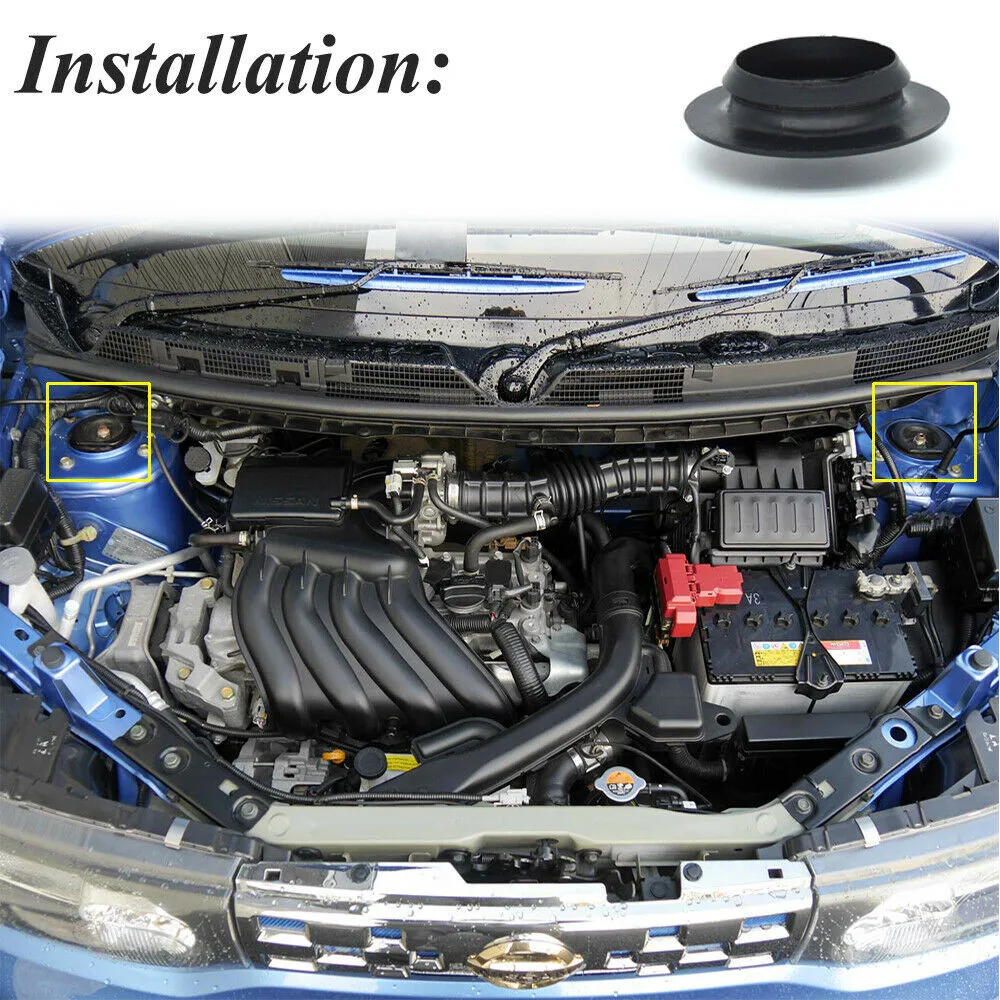 

2PCS Mount 54330-ED000 Cover Black For Nissan Versa High Quality Brand New