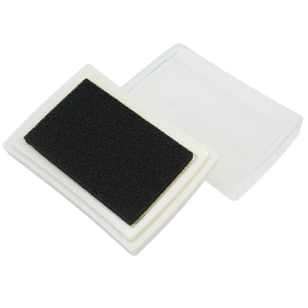 Детская безопасная чёрная чернильная Подушка Inkpad для детей, штампы, бумажные деревянные карты, рукоделие DIY - Цвет: Черный