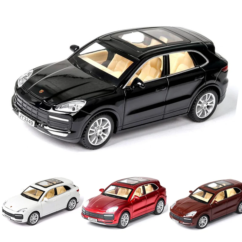 

1:32 4 Colors Cayenne Turbo Car Model Alloy Car Diecast Toy Car Model With Sound and Light Toy V164