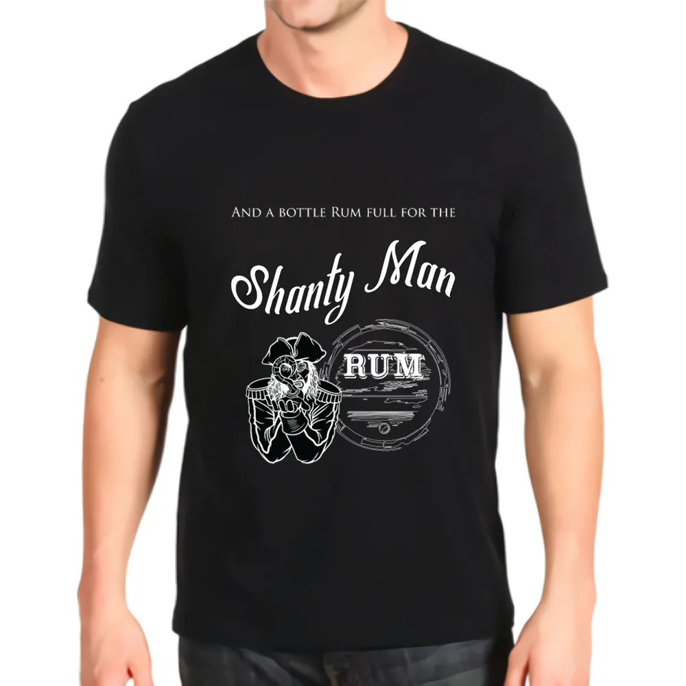 Kawaii graphic новая футболка и бутылка рома полная для shanty man sea Мужская Премиум Топ