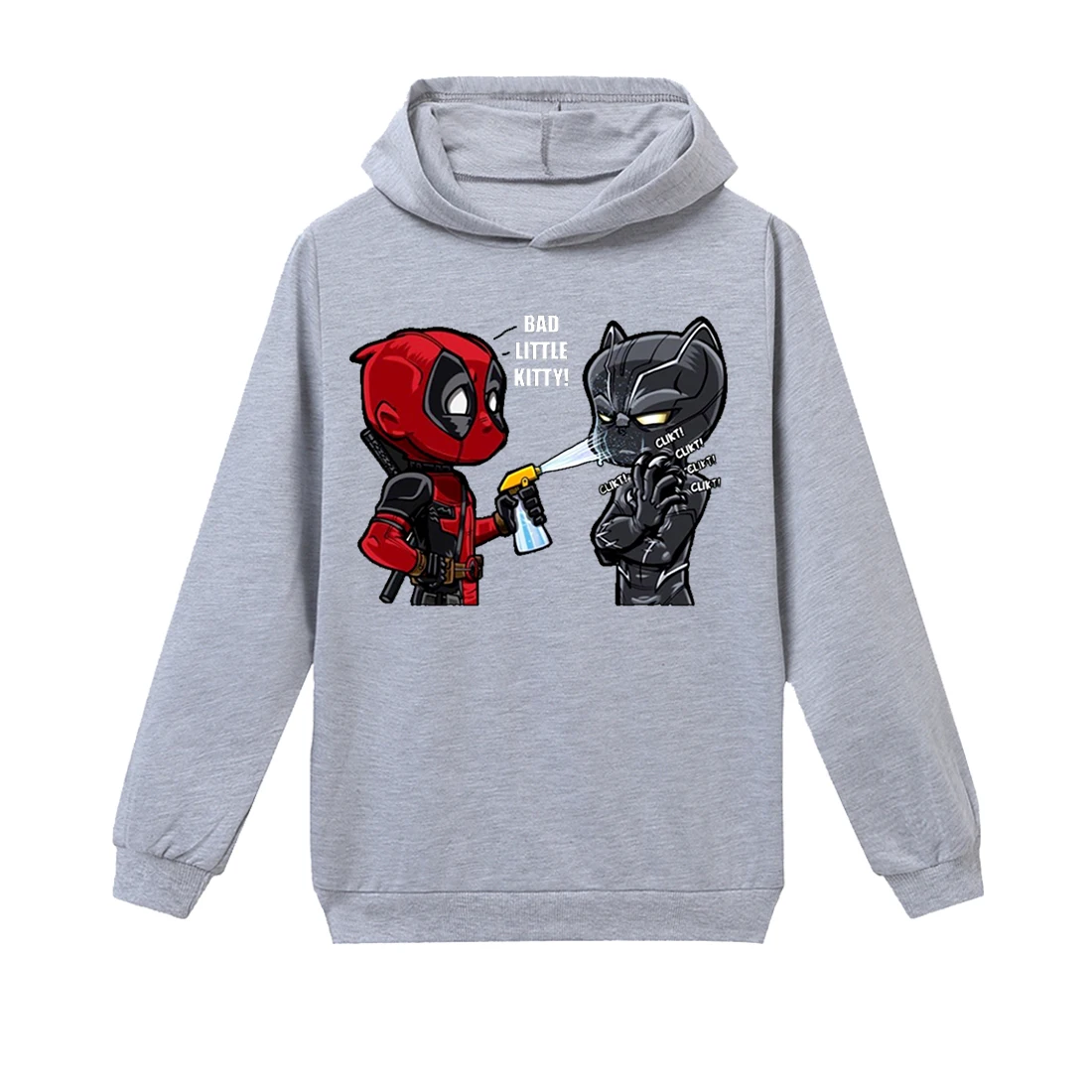 Детская одежда для больших мальчиков футболка с надписью LIke a BOSS Deadpool капюшоном