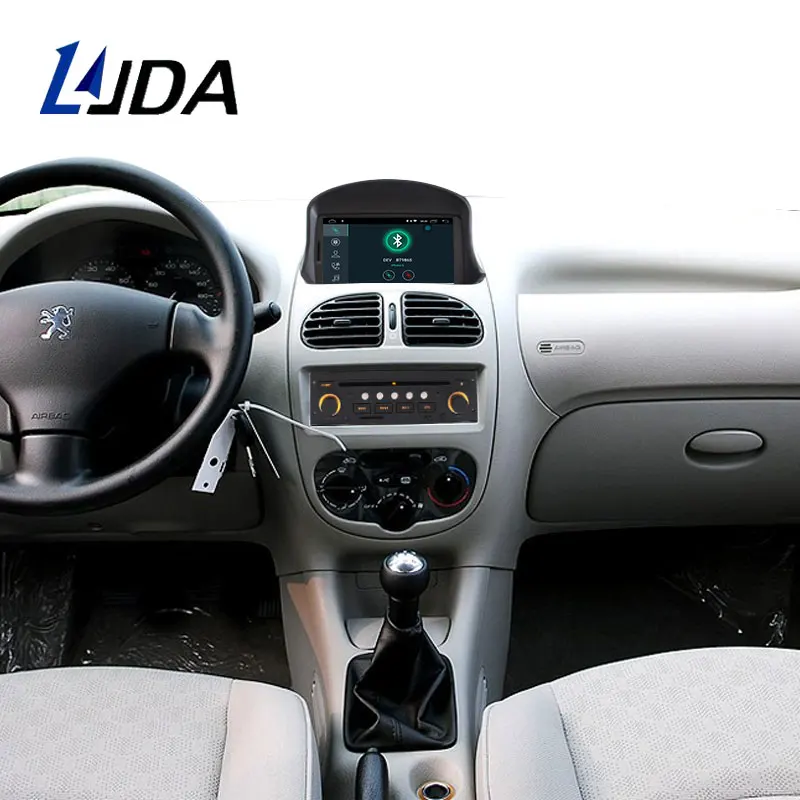 

LJDA Android 10.0 Car DVD Player For Peugeot 206 206CC 1 Din Car Radio GPS Navigation Stereo WIFI Multimedia Auto Aduio Canbus