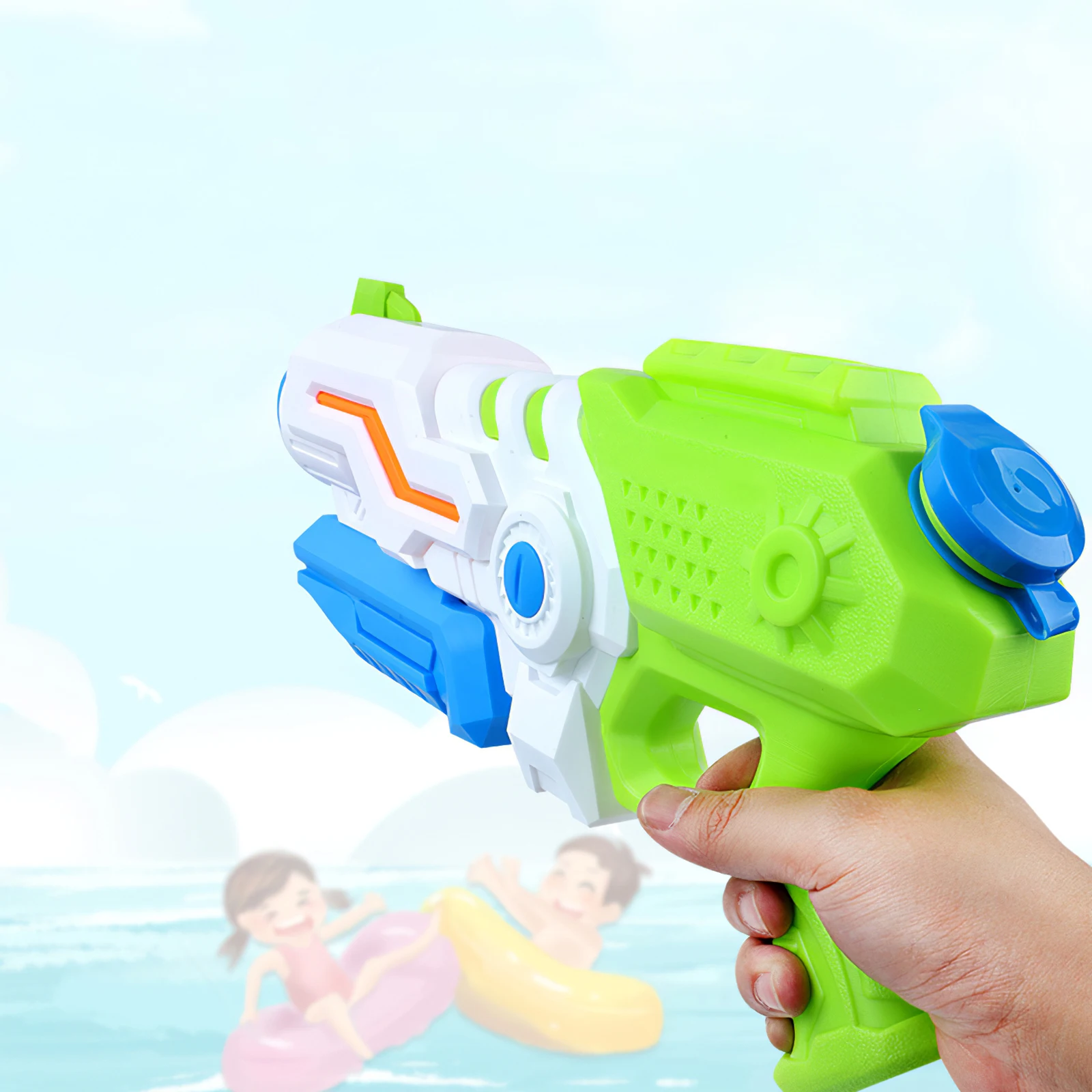 

Водяной пистолет-бластер, игрушечный пистолет-брызгалка, Детские пистолеты, водяной пистолет, игрушка для игр в воде, летняя игра-стрельба, ...