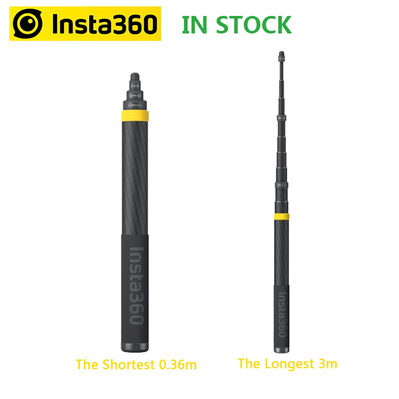 

IN STOCK Insta360 Carbon fiber 3 Meters Extended Edition Invisible Selfie Stick for Insta 360 ONE X2 /ONE R /ONE X Accessories