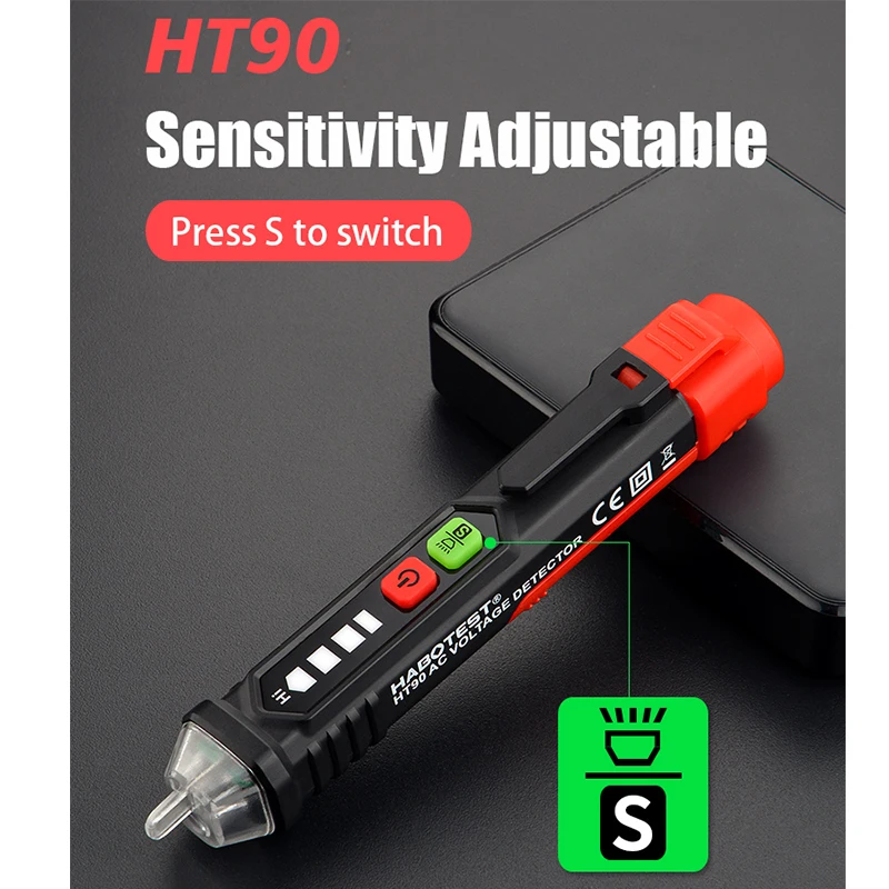 12-1000 в ЖК-дисплей визуальный умный Бесконтактный детектор напряжения