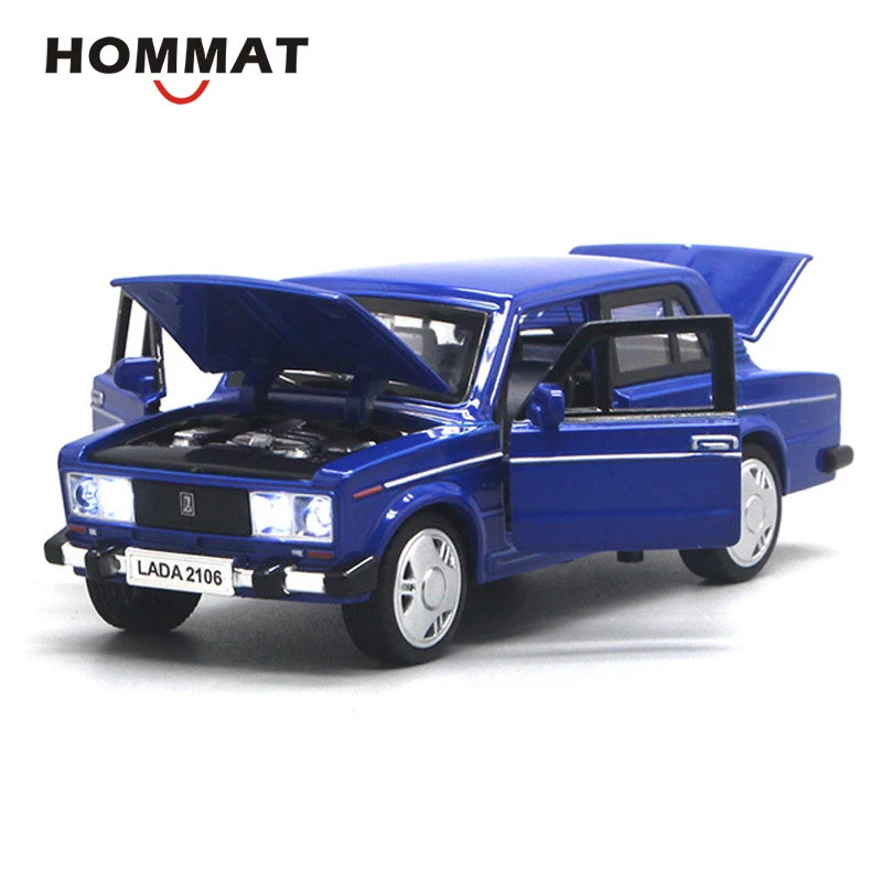 Классическая модель автомобиля HOMMAT 1:32 Масштаб ВАЗ Лада 2106 литые металлические