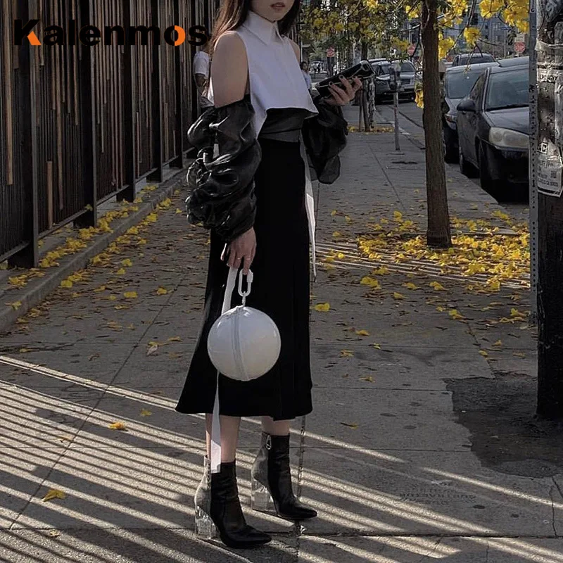 Женский укороченный топ с вырезом лодочкой и пышными рукавами без бретелек