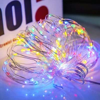 20 50 100 led christmas lights fairy garland lights copper wire led string lamps for xmas tree wedding outdoor party home decor