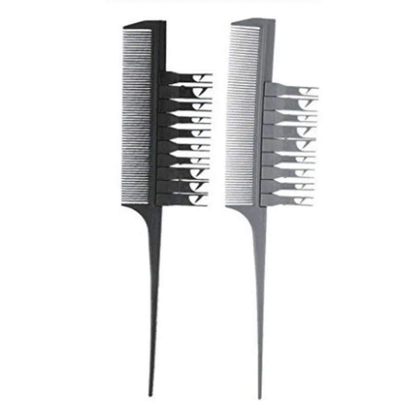 

Adjustable Sectioning Comb Professional 2 Side Hair Dyeing Comb Weaving Cutting Brush Salon Hair Coloring Styling