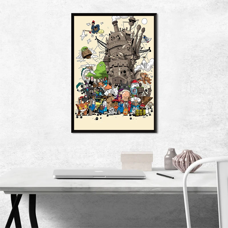 

Poster Prints Art Canvas Painting Anime Collection Wall Pictures Living Room Home Decor No Frame