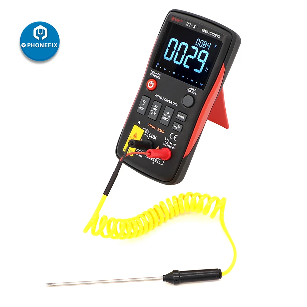 Цифровой мультиметр RMS с ЖК-дисплеем вольтметр амперметр переменный/постоянный