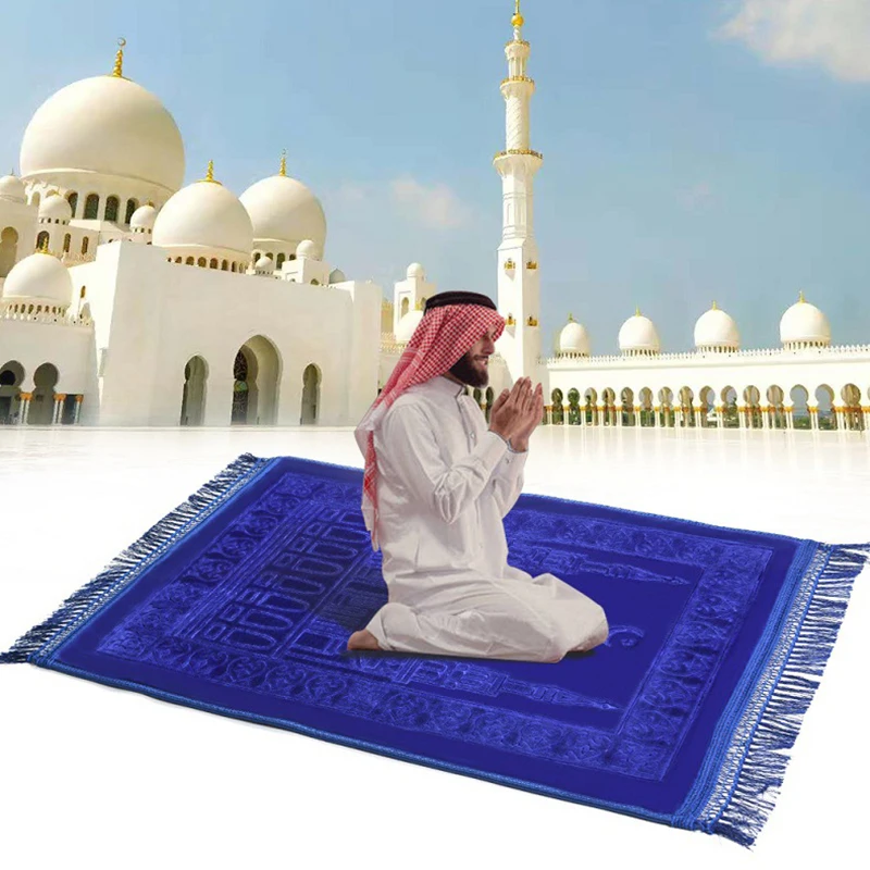 VIP Thick Soft Muslim Islamic Prayer Mat Salat Musallah Rug tapis de priere islam Sajadah Praying Carpet gebedskleed |