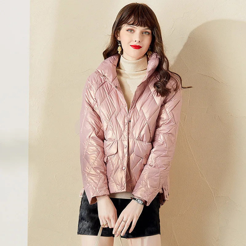 

Короткие блестящие женские туфли в стиле ретро; Зимняя куртка пуховик 2020, Осень-зима, Новое поступление, модное светильник куртка-пуховик бе...