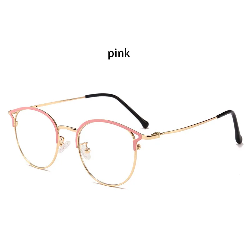 pink Очки с защитой от синего света, оправа для женщин, очки для близорукости, фотохромные рецептурные линзы, оправа для очков - Цвет оправы: pink