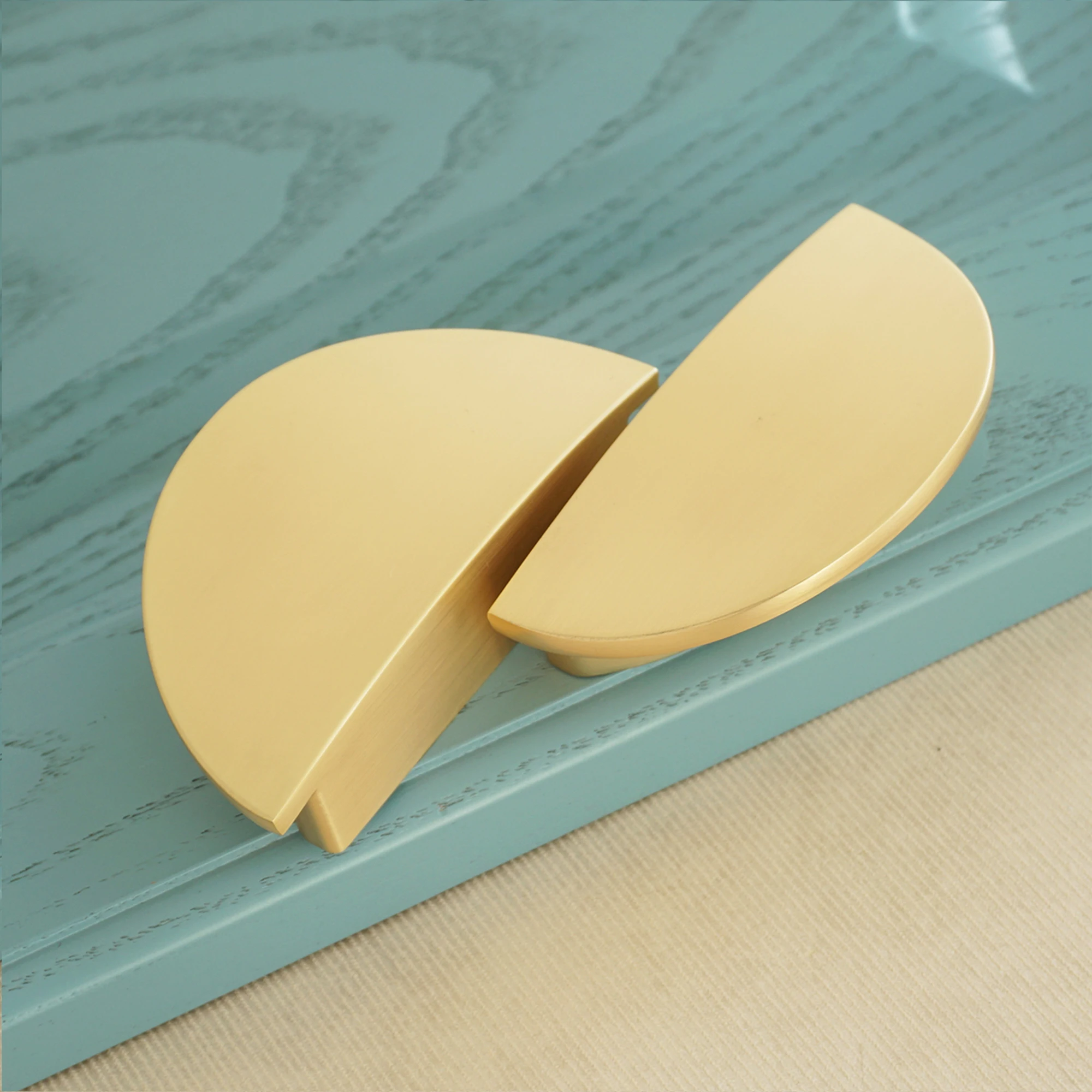 2 5 дюйма полукруглые латунные ручки для ящиков с двумя отверстиями дверные ручка